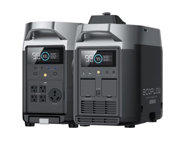 EcoFlow Delta Pro Portable Power Station and Dual Fuel Smart Generator Kit