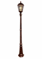 Royal Solar Lamp Post with GS-Solar LED Light Bulb - Brushed Bronze