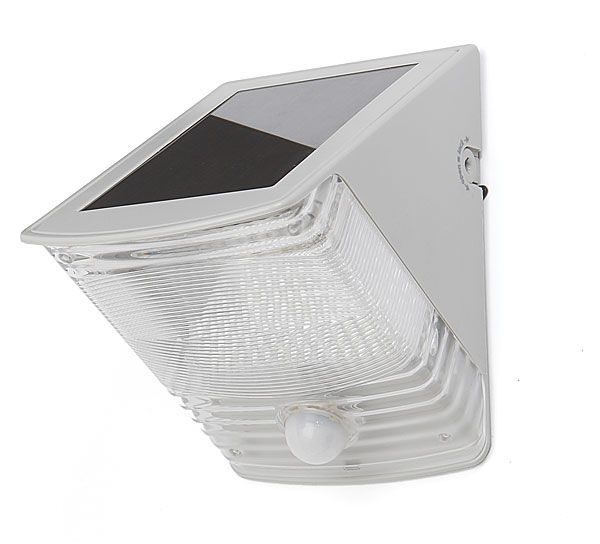 Solar Motion-Activated LED Wedge Light