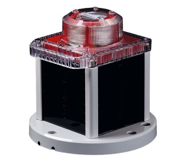Carmanah M850 LED Solar Marine Lantern in Red - For Buoys and Beacons - 3 to 6 NM