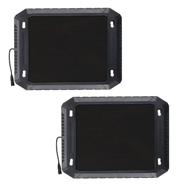 Paladin 2.4 Watt Solar Powered Battery Trickle Charger - 2 Pack