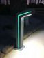 Solar Bollard Path Light with Green Accent LED