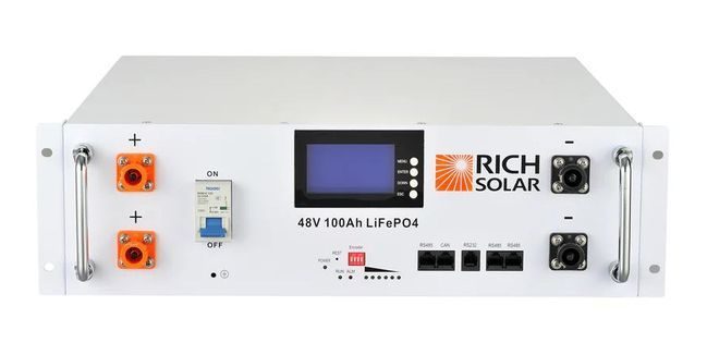 Rich Solar Alpha 5 Lithium Battery | 48V 4800 Wh | Server Rack Battery