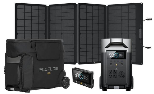 Ecoflow Delta Pro with Free 160W Solar Panel, Remote Control and Pro Bag - Special Bundle