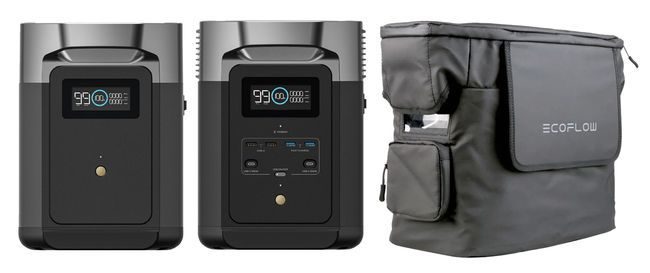 EcoFlow Delta 2 Power Station & Smart Extra Battery Kit with Delta 2 Waterproof Bag