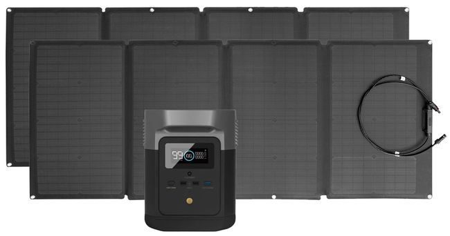 EcoFlow Delta Mini Solar Generator Kit with 320 Watts of Solar