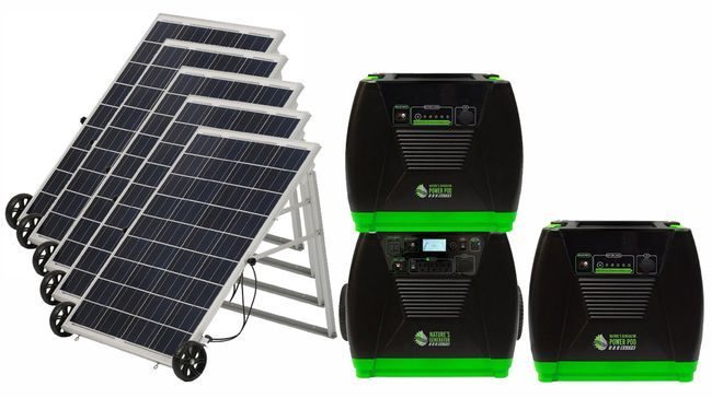 Natures Generator Elite Solar Generator Refrigerator Kit