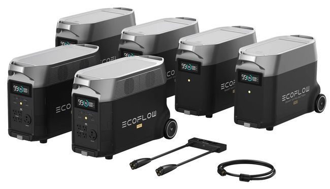 EcoFlow 2x Delta Pro and 4x Expansion Battery Double Voltage Hub Kit - 21.6 kWh