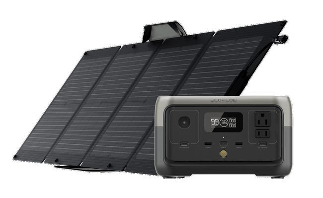 EcoFlow River 2 Solar Generator Kit - 110 Watt Solar Panel