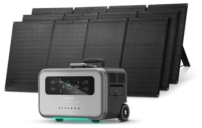 Zendure SuperBase Pro 2000 Solar Generator - 3x 200W Foldable Solar Panels