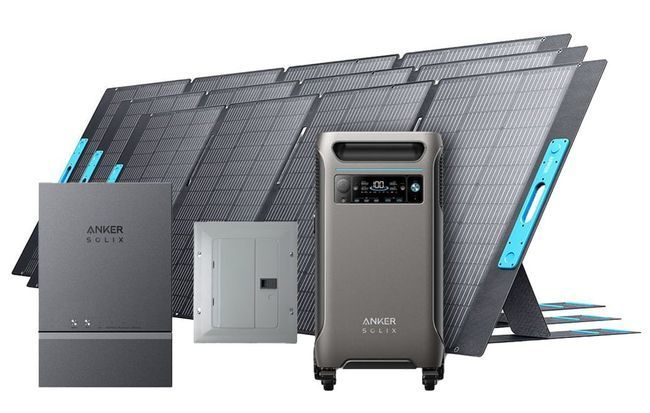 Anker SOLIX F3800 Automatic Home Power Panel Kit - With 3x 400W Foldable Solar Panels