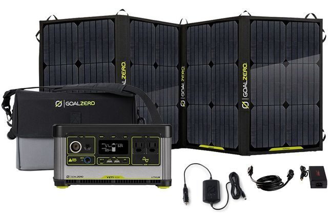Goal Zero Yeti 500X Portable Solar Generator Kit with Nomad 100 Solar Panel