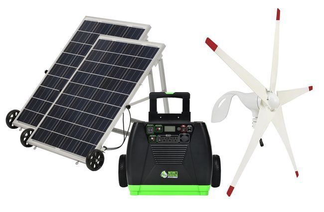 Natures Generator Elite Solar and Wind Generator - Gold Kit