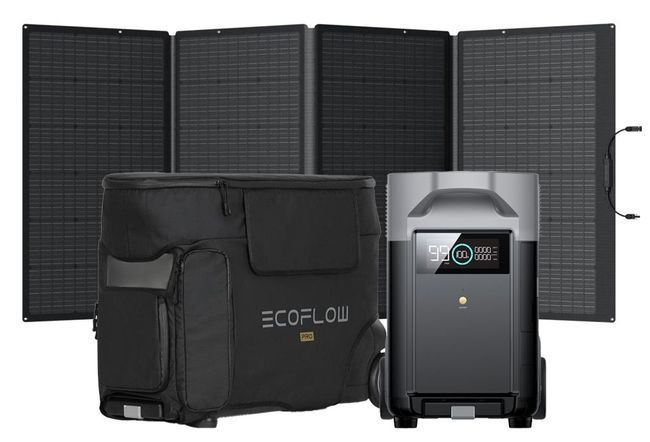 EcoFlow Delta Pro Expansion Kit - Includes 400W Solar Panel, Expansion Battery and Free Waterproof Bag