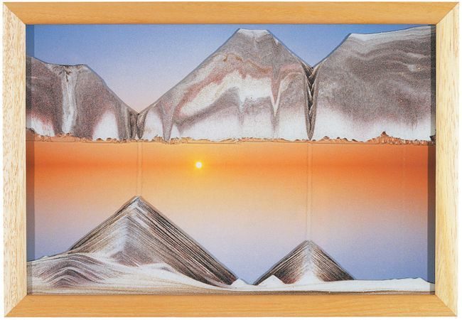 Rainbow Vision Hand Made Sand Art Picture - Sunset - By Klaus Bosch