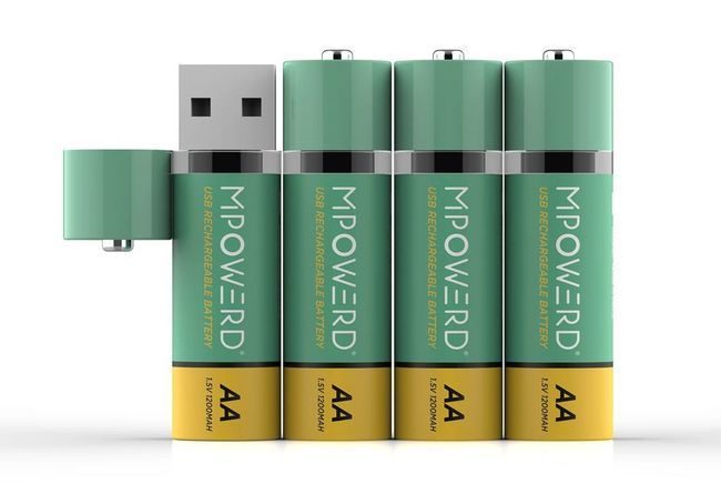 MPowerd AA USB Rechargeable Batteries - 4 Pack