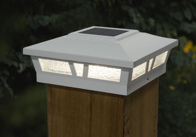 Classy Caps Aluminum Oxford Solar Post Cap - For 6 x 6 Square Posts
