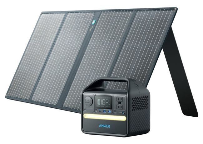 Anker 521 Solar Generator Kit - With Anker 100W Solar Panel