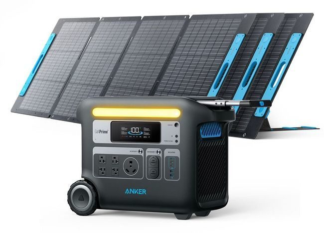 Anker SOLIX F2000 Solar Generator - 2048Wh - With 3x 200W Solar Panels