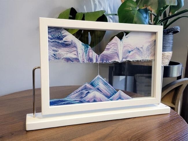 Landscape White Starlight Moving Sand Art