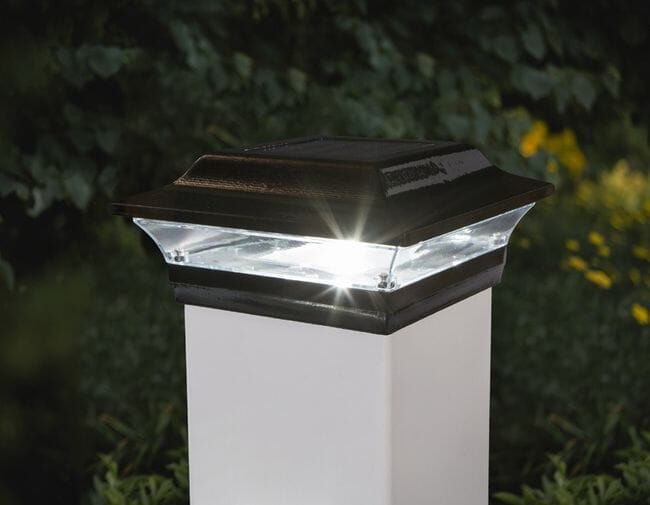 Classy Caps Imperial Black Solar Post Cap for 5x5 Post