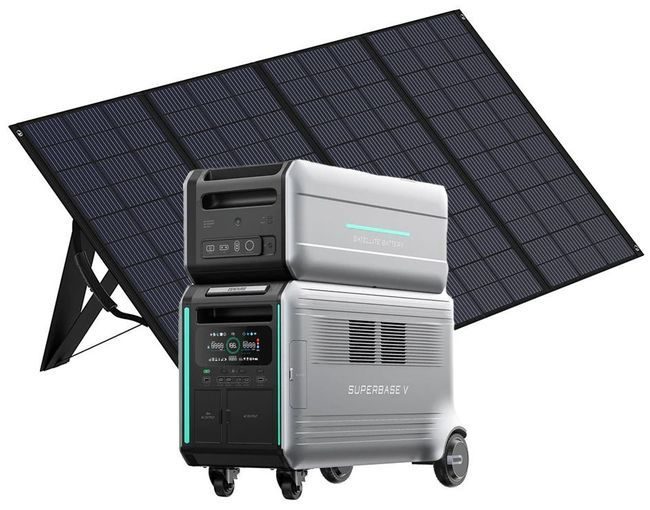 Zendure SuperBase V Semi Solid State Battery Power Station & Satellite Battery Kit - 400W Portable Solar Panel