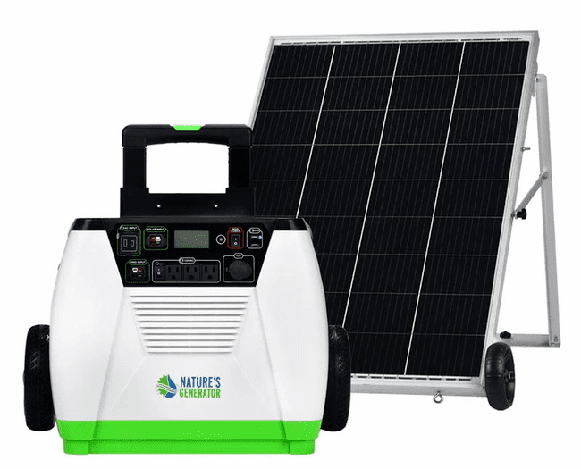 Natures Generator Portable 1800-Watt Solar Generator - Gold Kit