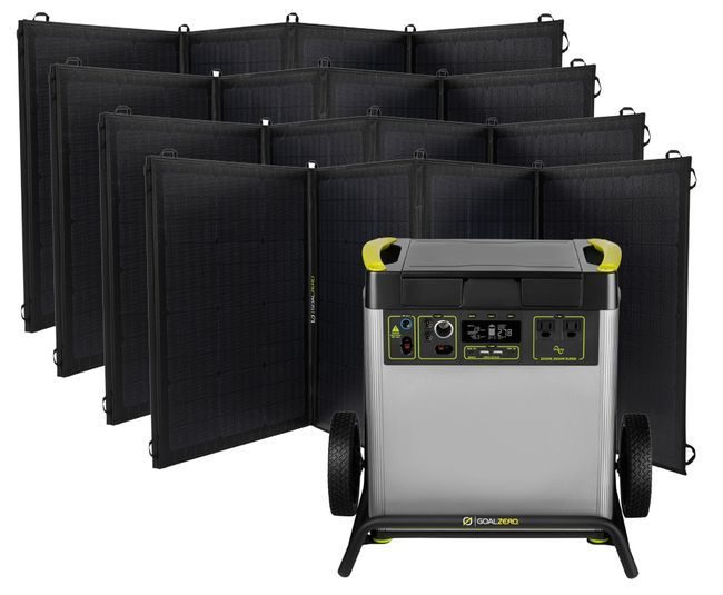 Goal Zero Yeti 6000X Solar Generator Kit with (4) Nomad 200 Foldable Solar Panels