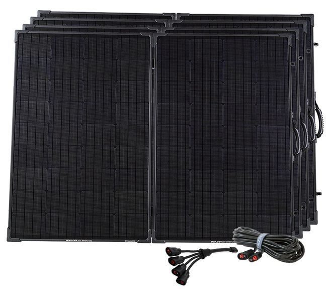 4X Boulder 200 Solar Panel Briefcase Bundle