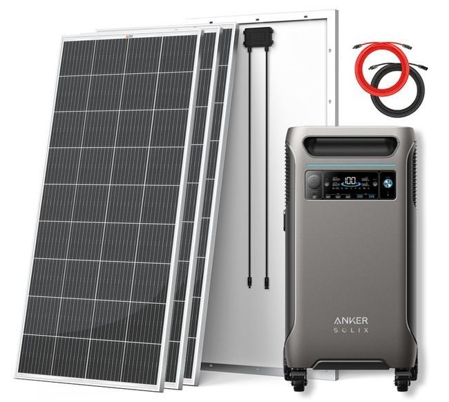 Anker SOLIX F3800 Solar Generator - 3840Wh - With 4x 200W Rich Solar Panels