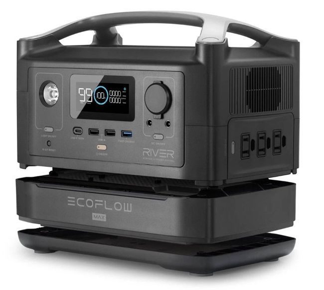 EcoFlow River Max Portable Power Station and Expansion Battery Bundle