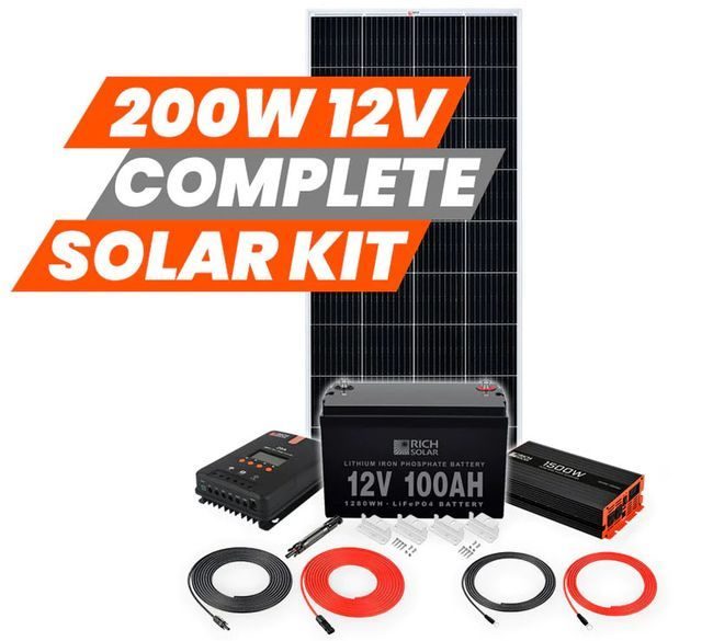 Rich Solar 200 Watt Complete Solar Kit