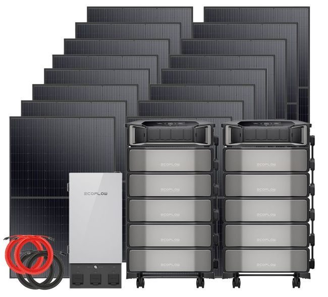 Ecoflow Delta Pro Ultra Entire Home Solar Generator Kit - 61kWh Storage - 6560 Watts of Solar