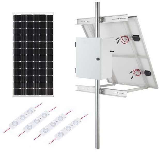 Internally Lit LED Module Solar Lighting Kit - 3510 Lumens
