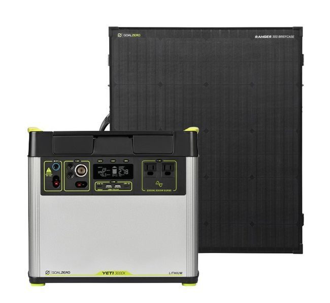 Goal Zero Yeti 3000X Power Station and Ranger 300 Briefcase Solar Kit