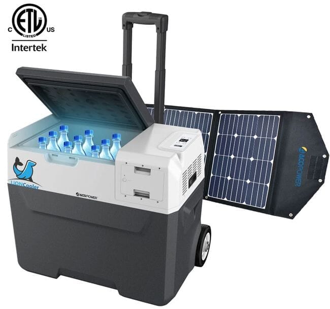 Lioncooler x40A Portable Fridge/Freezer Solar Panel Kit