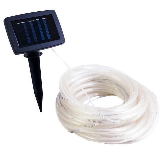 Solar Rope Light - 100 LED - Bright White