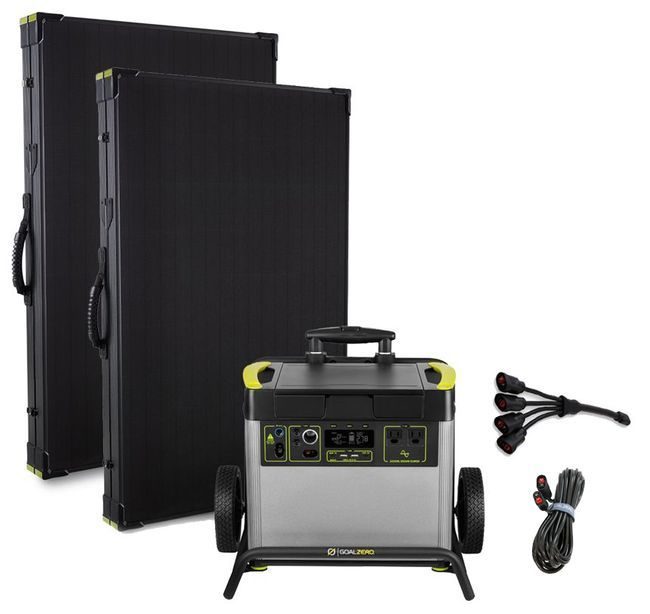 Goal Zero Yeti 3000X Lithium Lightweight Solar Generator Kit with (2) Boulder 200 Watt Panels