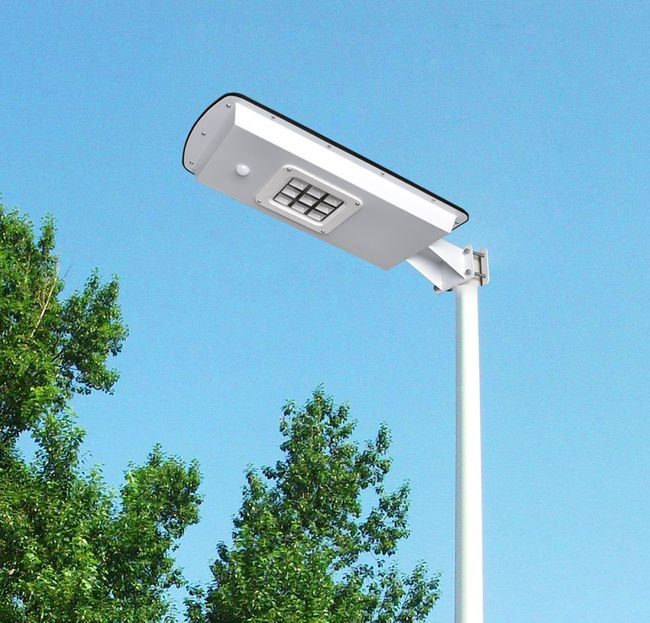 Solar LED Street Light for Gardens, Courtyards, Parks and General Area Lighting - Pole Not Included