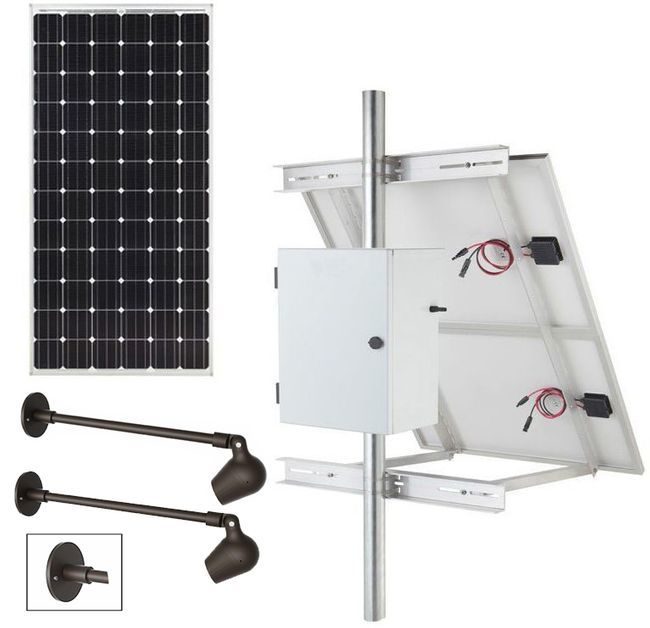 Commercial Solar Sign Lighting Kit - Surface Mount