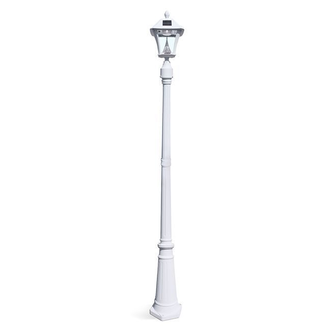 Baytown Solar Lamp Post in White