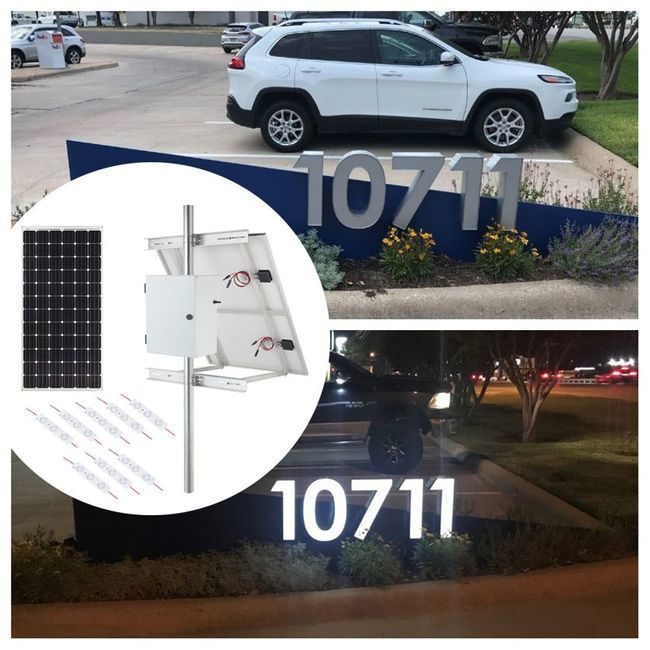 Internally Lit LED Module Solar Lighting Kit - 6200 Lumens
