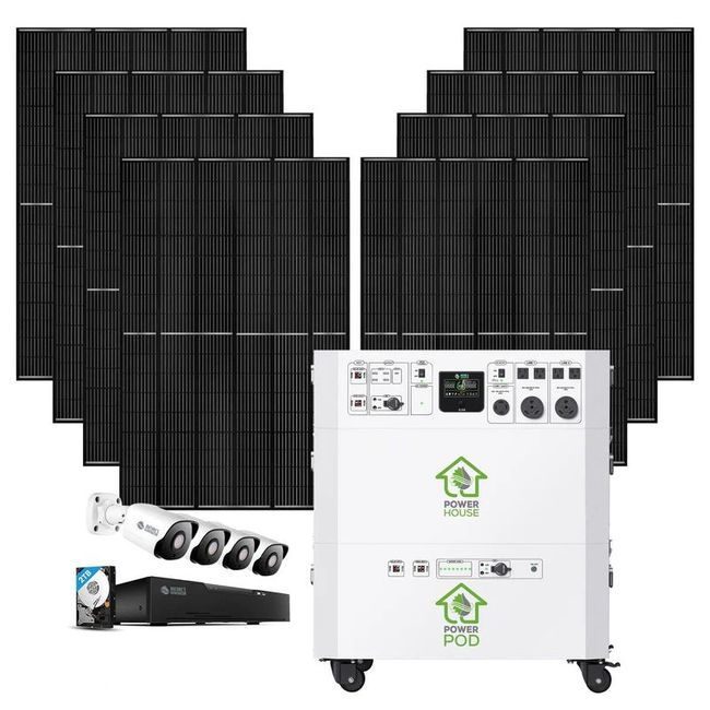 Natures Generator Powerhouse Platinum Plus SE System - Security Camera Kit