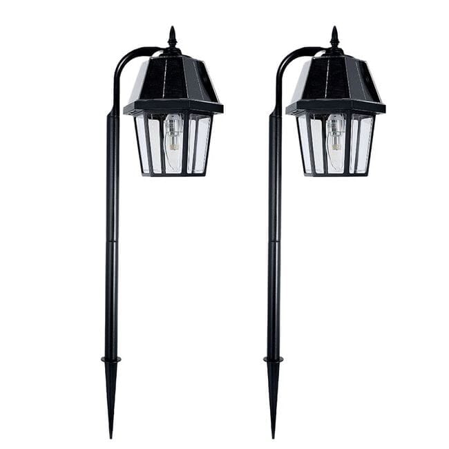 Gama Sonic Solar Garden Light with Shepherd Hook - 2 Pack