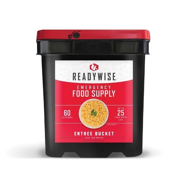 Ready Wise 60 Serving Entree Bucket - Long-Term Food Supply for Emergencies