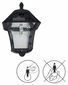 Gama Sonic Baytown II Sconce Solar Lamp in Black - Set of 2