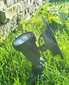 High Output Solar Spot Light - 4 Piece LED Solar Spotlight Landscape Lighting Kit with Stakes