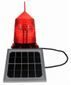 Solar Warning Beacon Lamp in Red - Flashing
