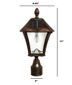 Gama Sonic Baytown Bulb Solar Light - With Pole, Post & Wall Mount Kit - Brushed Bronze