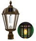 Flicker Flame Royal Solar Lamp with GS-Solar LED Light Bulb with 3 Inch Fitter